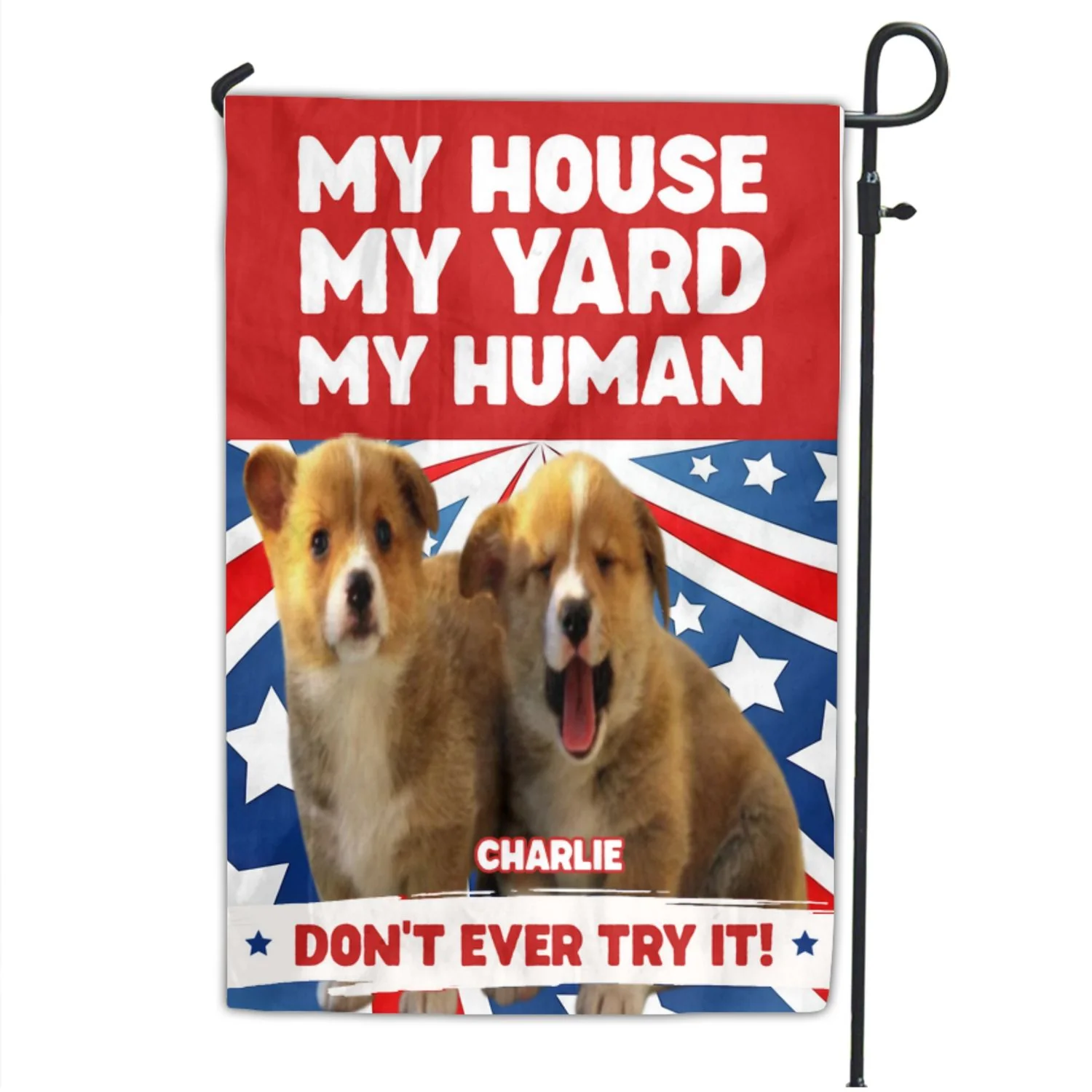 Do Not Ever Try It Ver American Photo - Personalized Custom Flag - Image 4