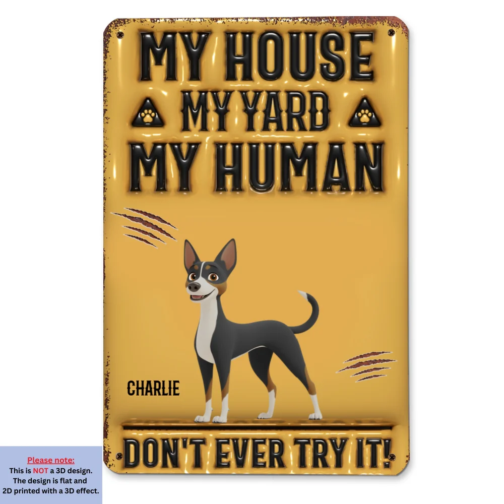 Do Not Give A Try - Personalized Custom 3D Inflated Effect Metal Sign - Image 6