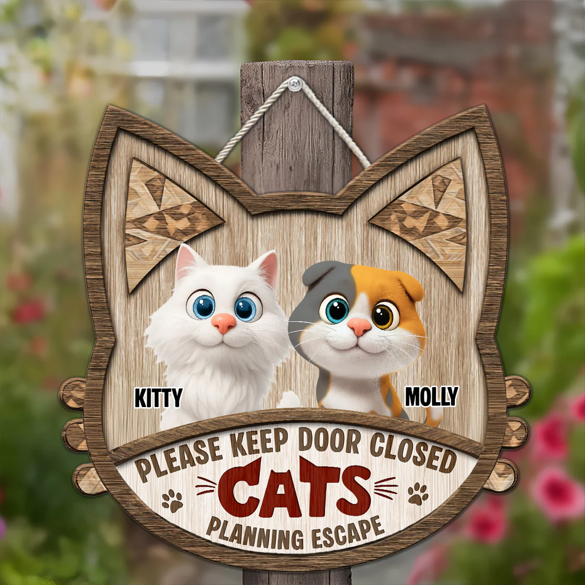 Do Not Leave The Door Open - Personalized Custom Wood Sign - Image 3