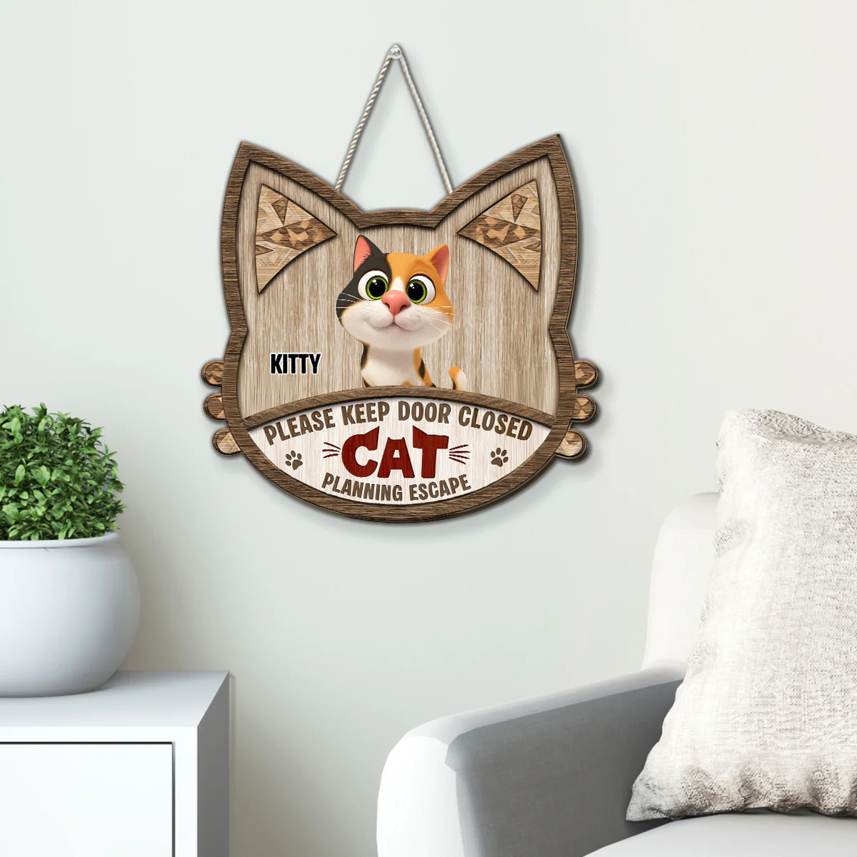 Do Not Leave The Door Open - Personalized Custom Wood Sign - Image 5
