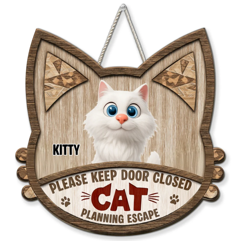Do Not Leave The Door Open - Personalized Custom Wood Sign - Image 8