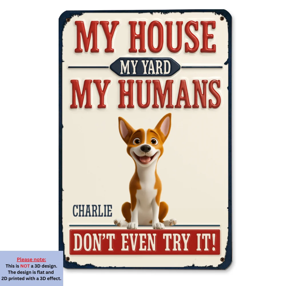 Do Not Try It Human Ver New - Personalized Custom 3D Inflated Effect Metal Sign - Image 6