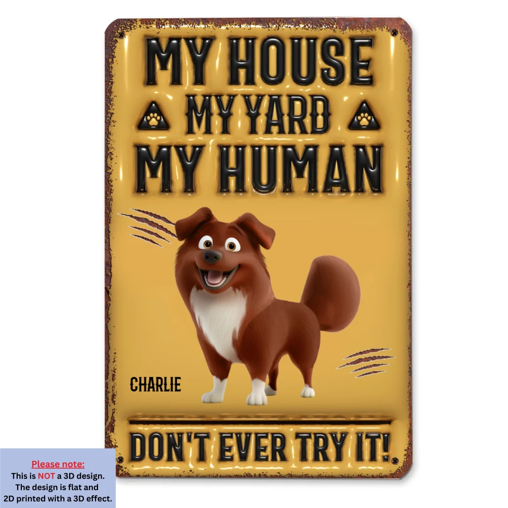 Do Not Try They Said - Personalized Custom 3D Inflated Effect Metal Sign - Image 6