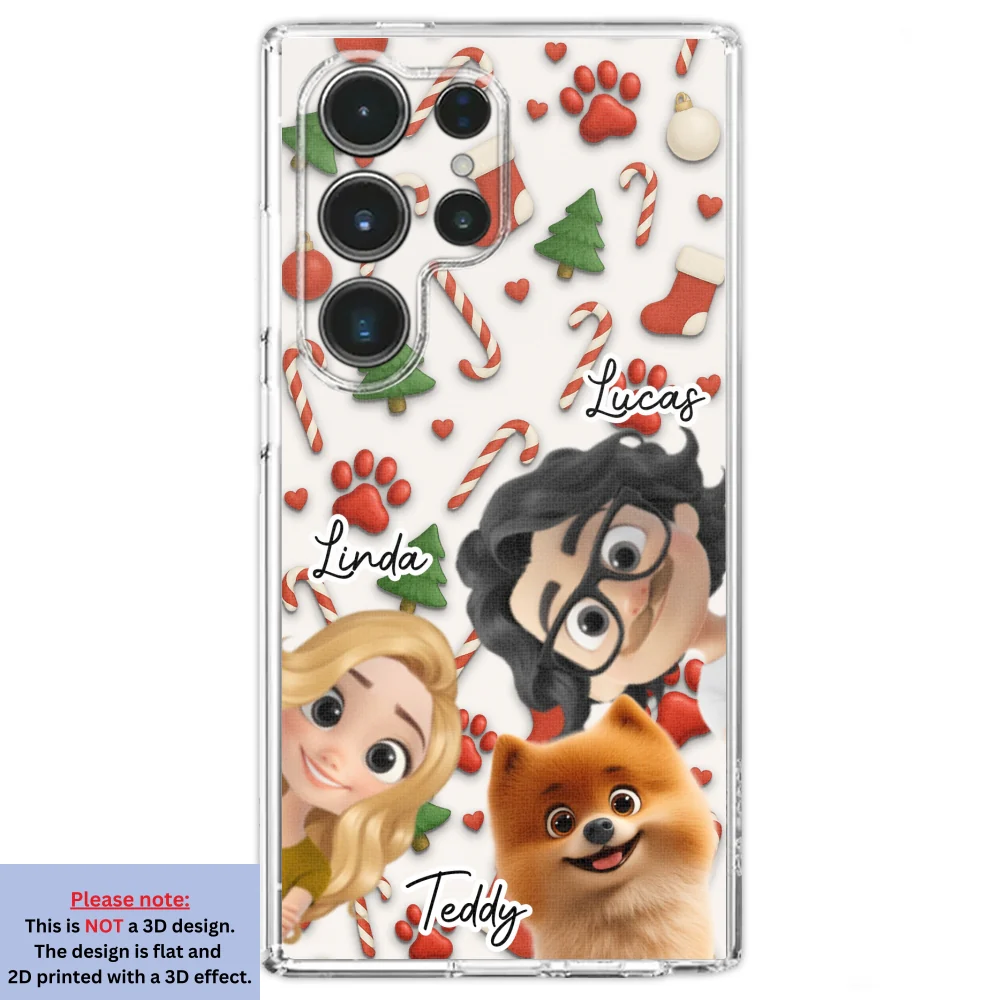 Dog And Couple Cartoon - Personalized Custom Phone Case - Image 28