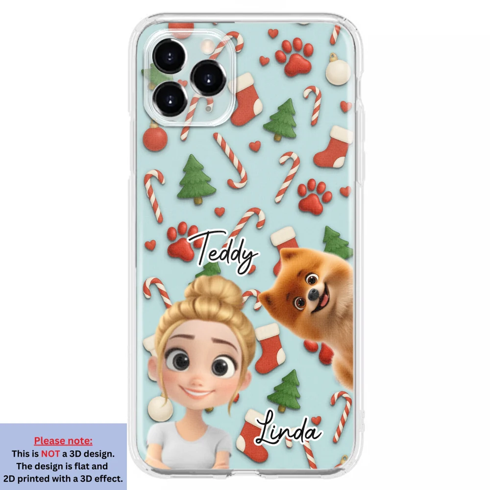 Dog And Human Cartoon Colorfull - Personalized Custom Phone Case - Image 10