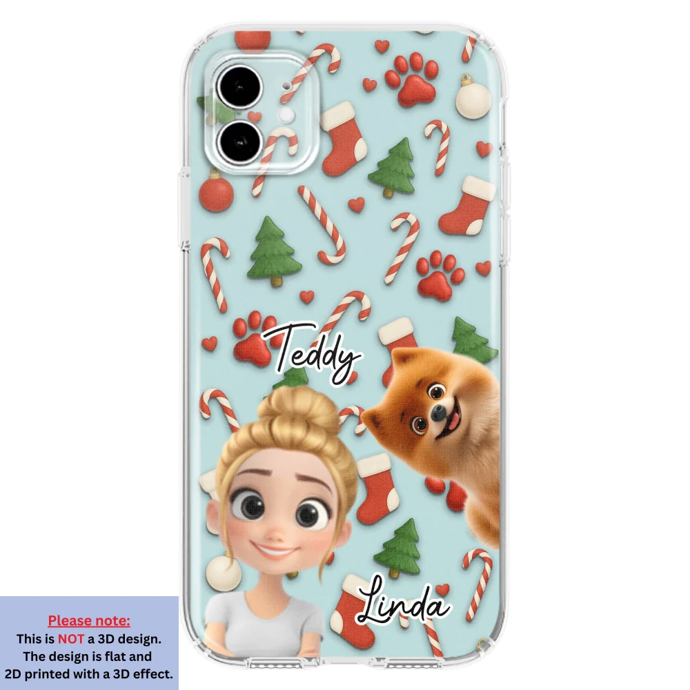 Dog And Human Cartoon Colorfull - Personalized Custom Phone Case - Image 11