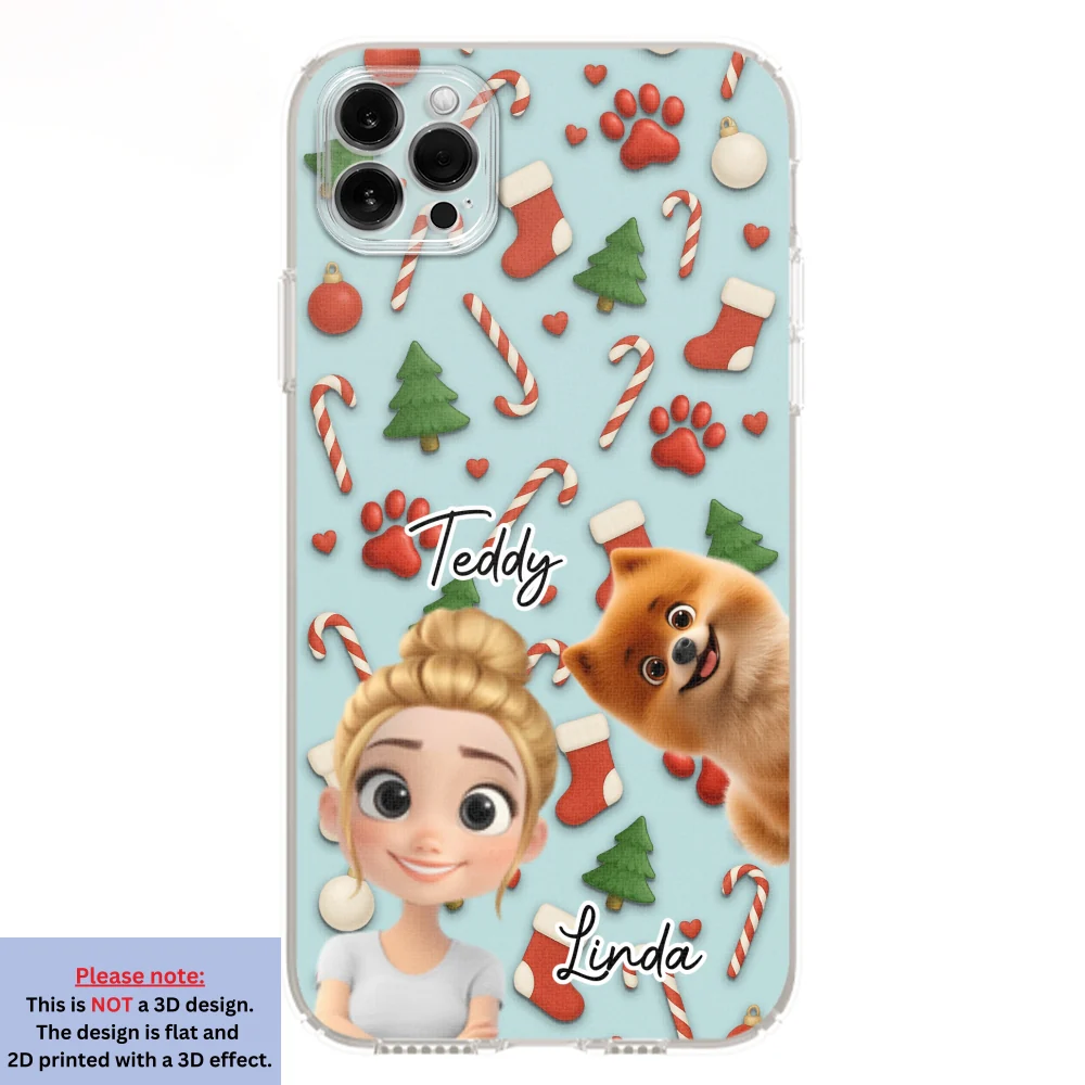 Dog And Human Cartoon Colorfull - Personalized Custom Phone Case - Image 12