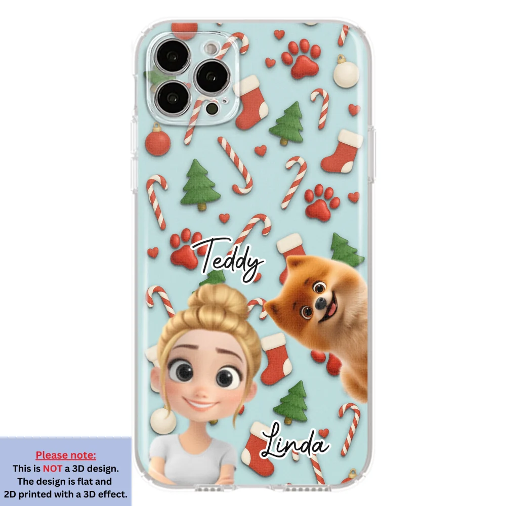 Dog And Human Cartoon Colorfull - Personalized Custom Phone Case - Image 16