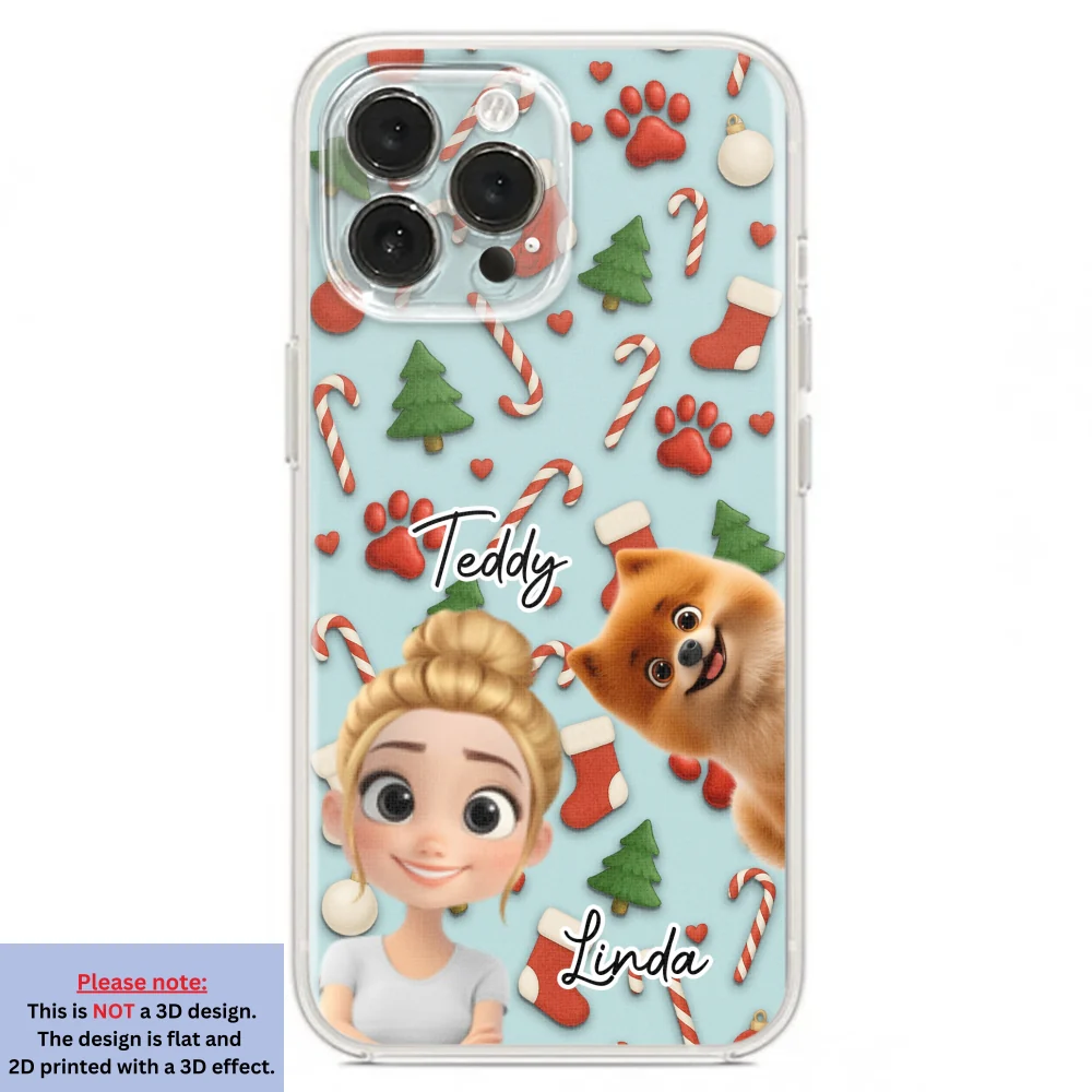 Dog And Human Cartoon Colorfull - Personalized Custom Phone Case - Image 20