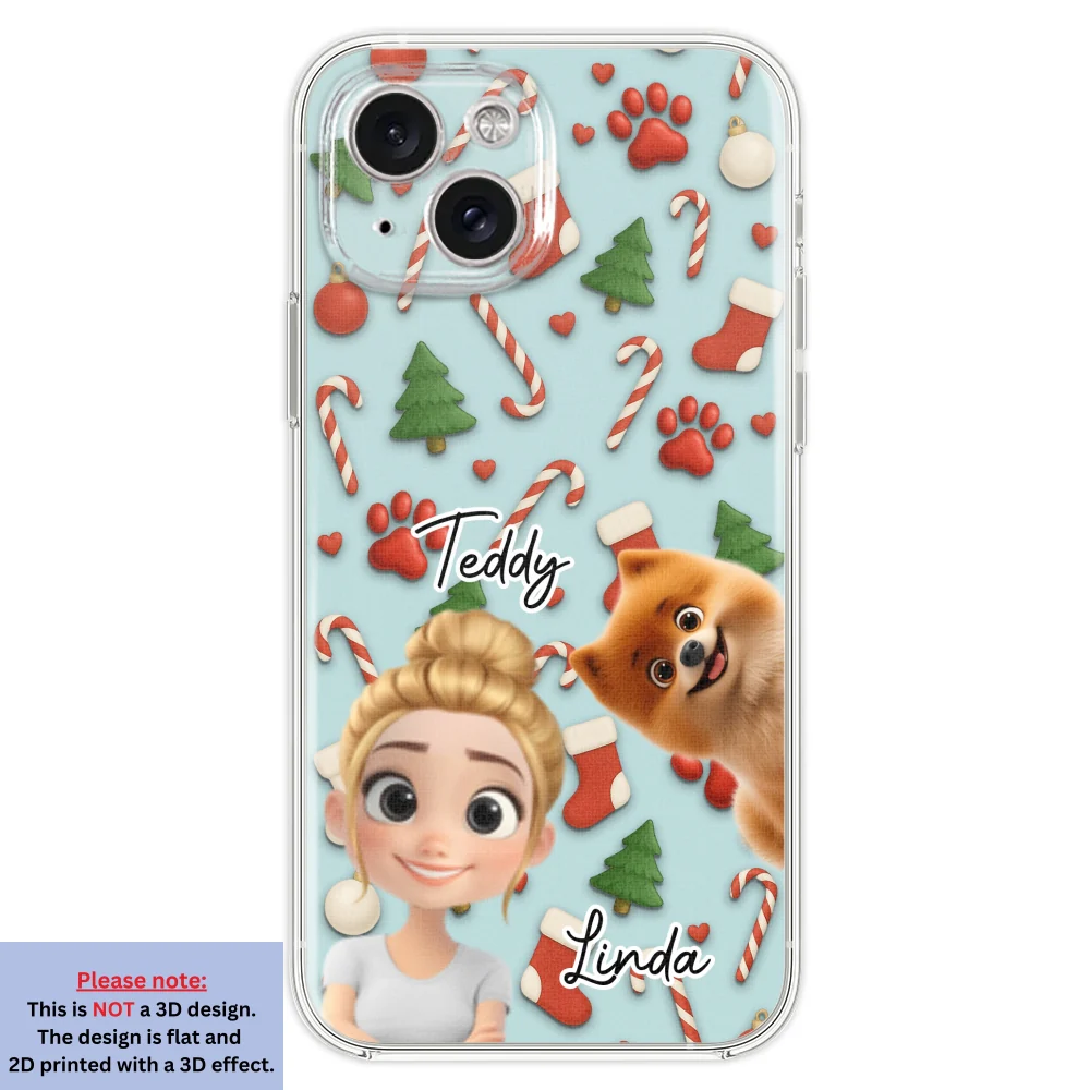 Dog And Human Cartoon Colorfull - Personalized Custom Phone Case - Image 21