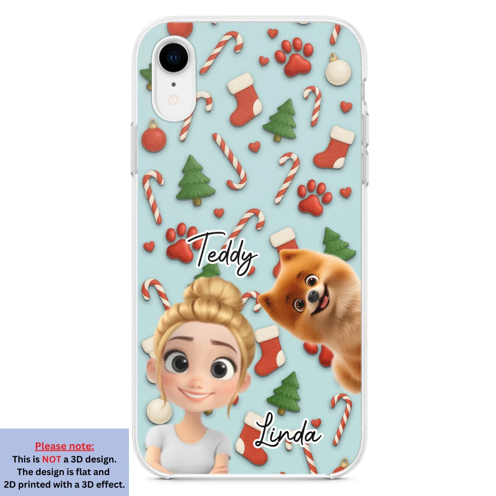 Dog And Human Cartoon Colorfull - Personalized Custom Phone Case - Image 23