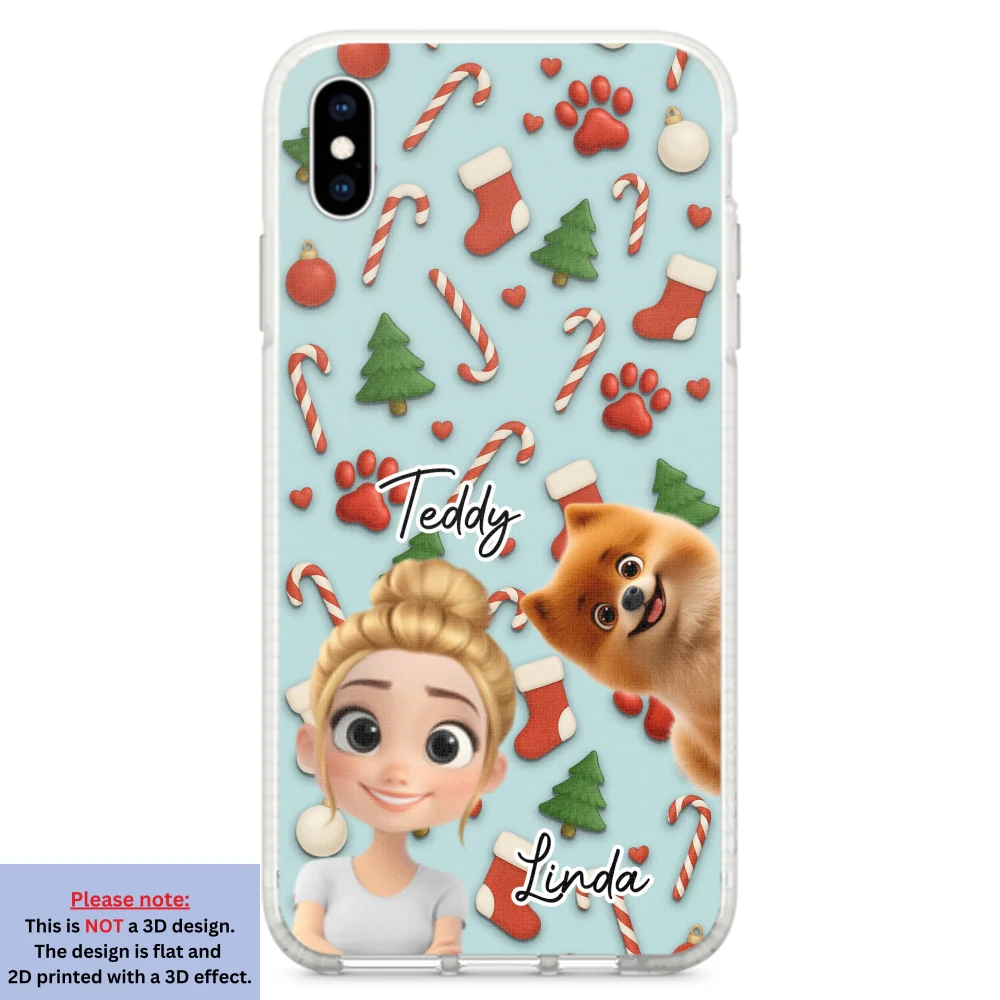 Dog And Human Cartoon Colorfull - Personalized Custom Phone Case - Image 24