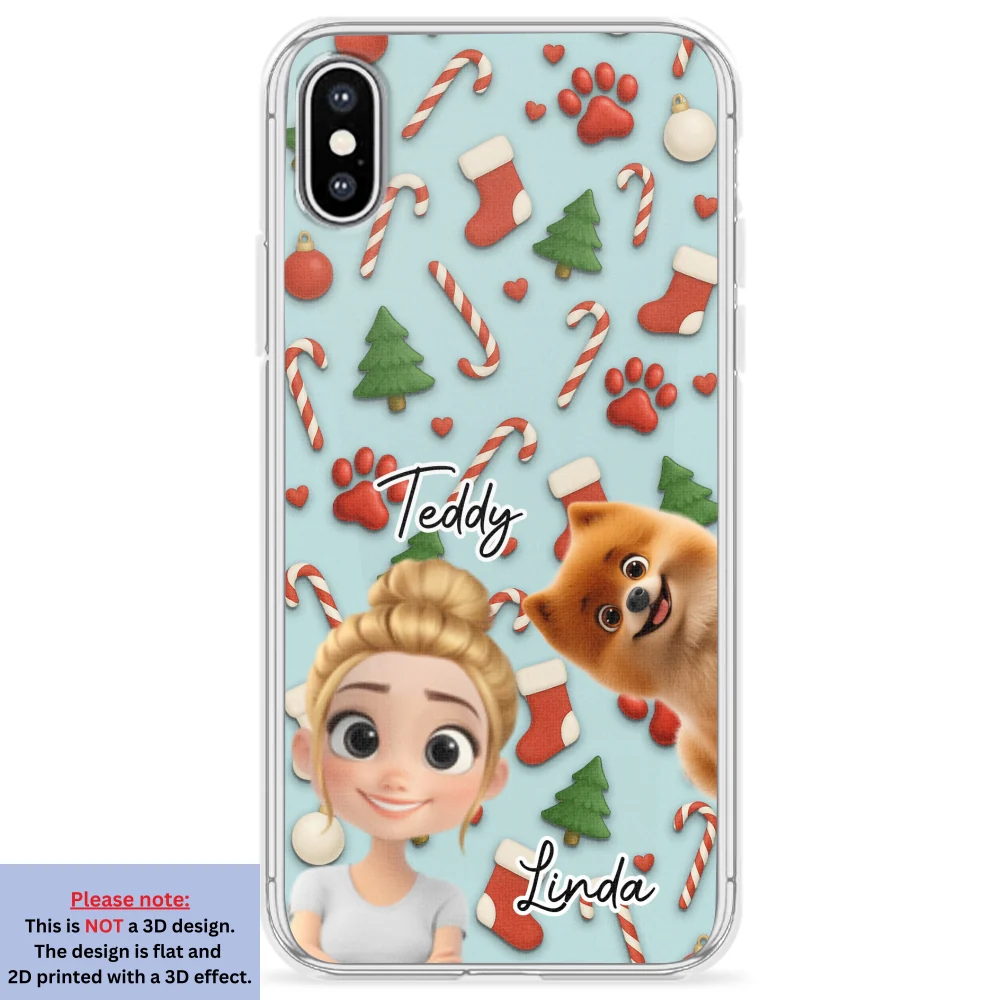 Dog And Human Cartoon Colorfull - Personalized Custom Phone Case - Image 25