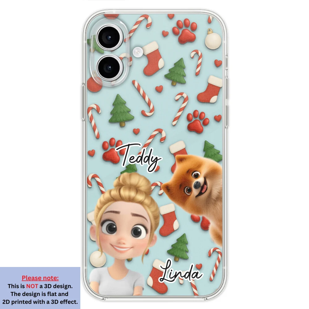 Dog And Human Cartoon Colorfull - Personalized Custom Phone Case - Image 26