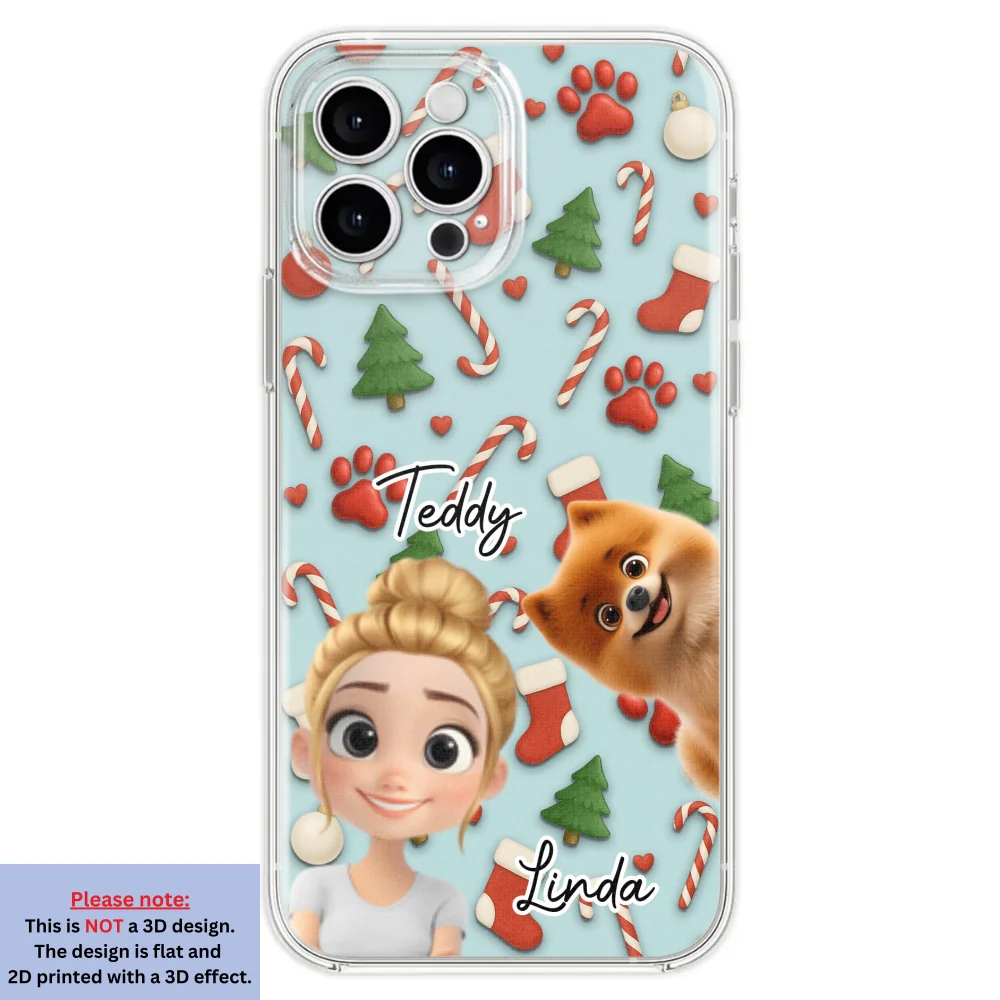 Dog And Human Cartoon Colorfull - Personalized Custom Phone Case - Image 27