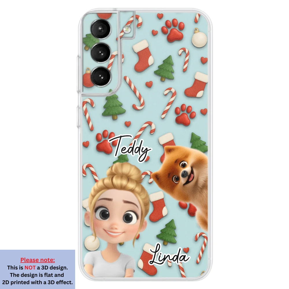 Dog And Human Cartoon Colorfull - Personalized Custom Phone Case - Image 28