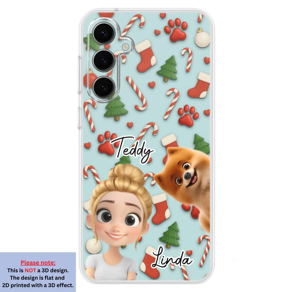 Dog And Human Cartoon Colorfull - Personalized Custom Phone Case - Image 30