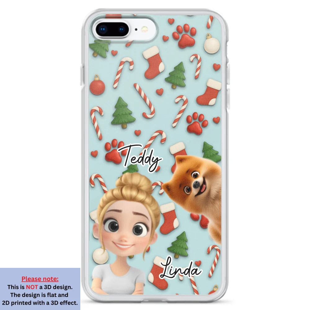 Dog And Human Cartoon Colorfull - Personalized Custom Phone Case - Image 7