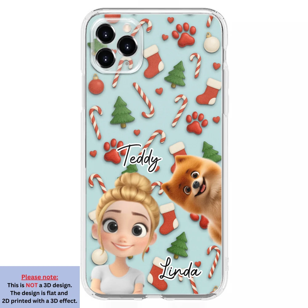 Dog And Human Cartoon Colorfull - Personalized Custom Phone Case - Image 9