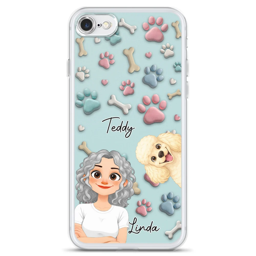Dog And Human Cartoon New Style - Personalized Custom Phone Case - Image 5