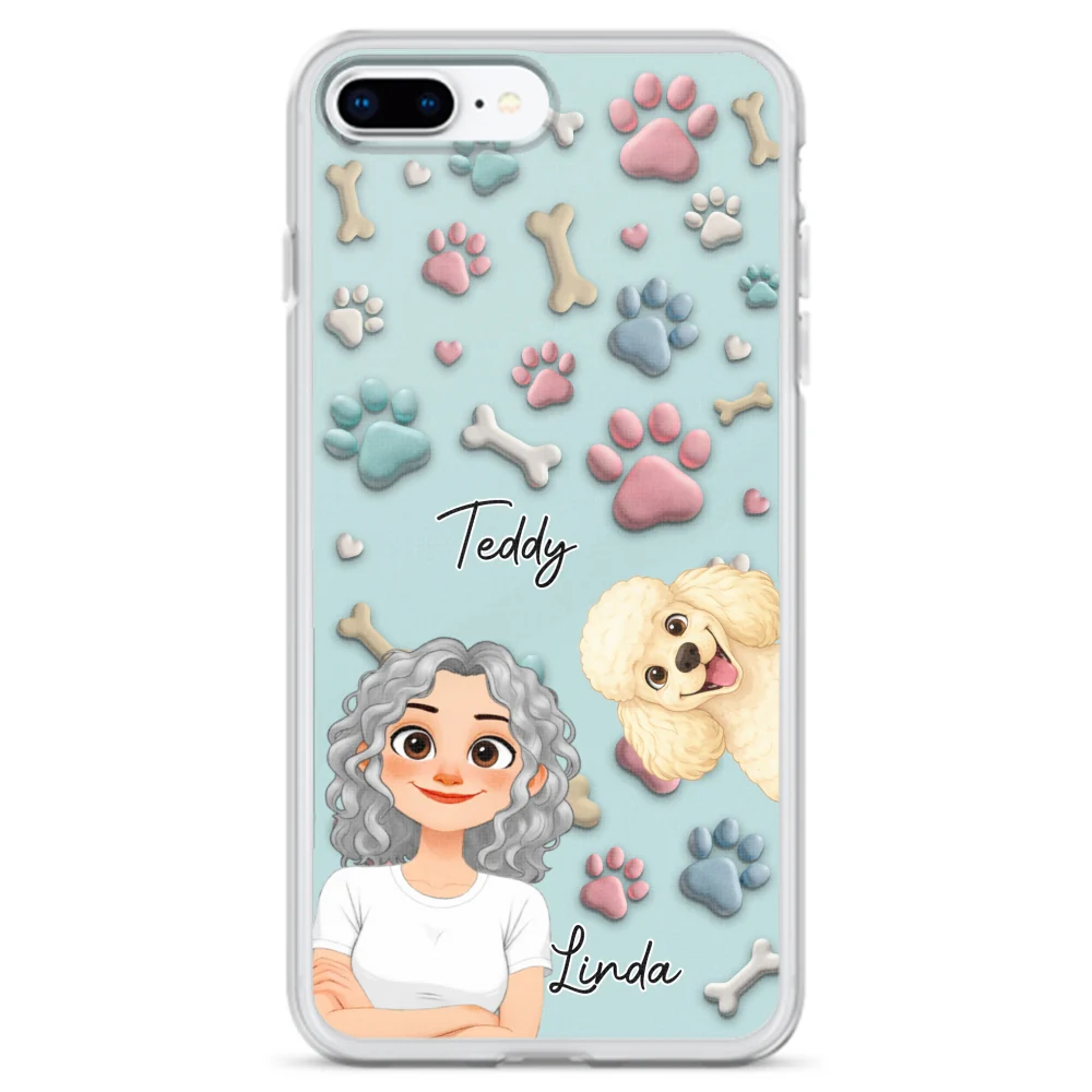 Dog And Human Cartoon New Style - Personalized Custom Phone Case - Image 6