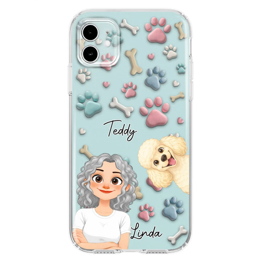 Dog And Human Cartoon New Style - Personalized Custom Phone Case - Image 7