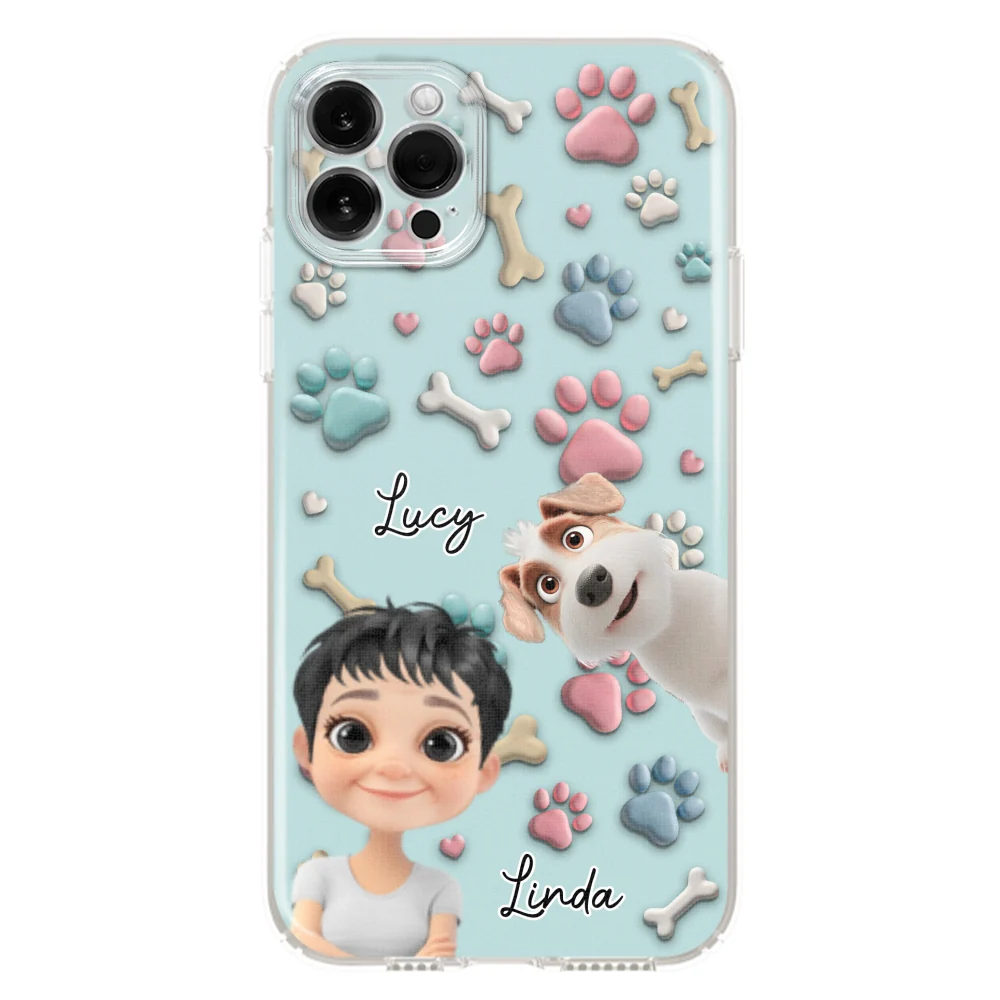 Dog And Human Cartoon - Personalized Custom Phone Case - Image 11