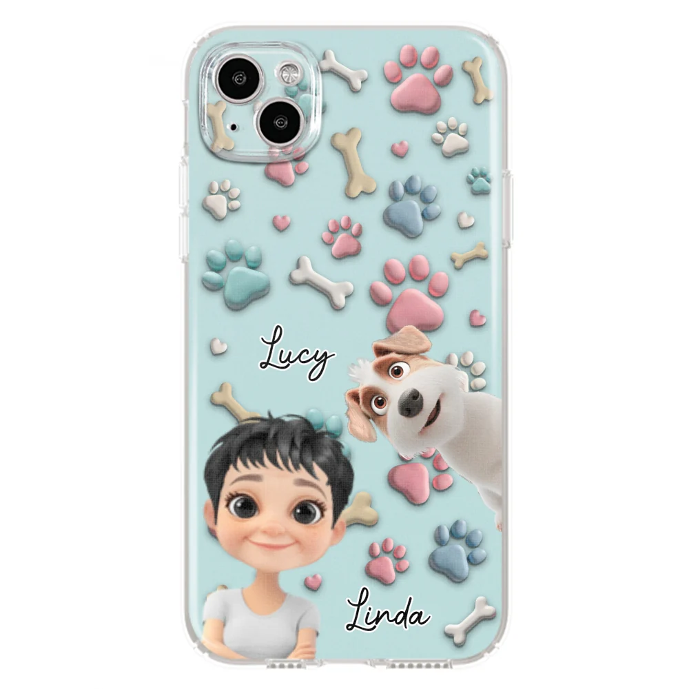 Dog And Human Cartoon - Personalized Custom Phone Case - Image 12