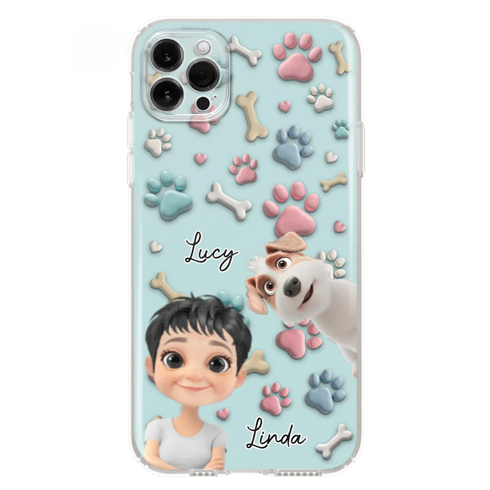 Dog And Human Cartoon - Personalized Custom Phone Case - Image 13