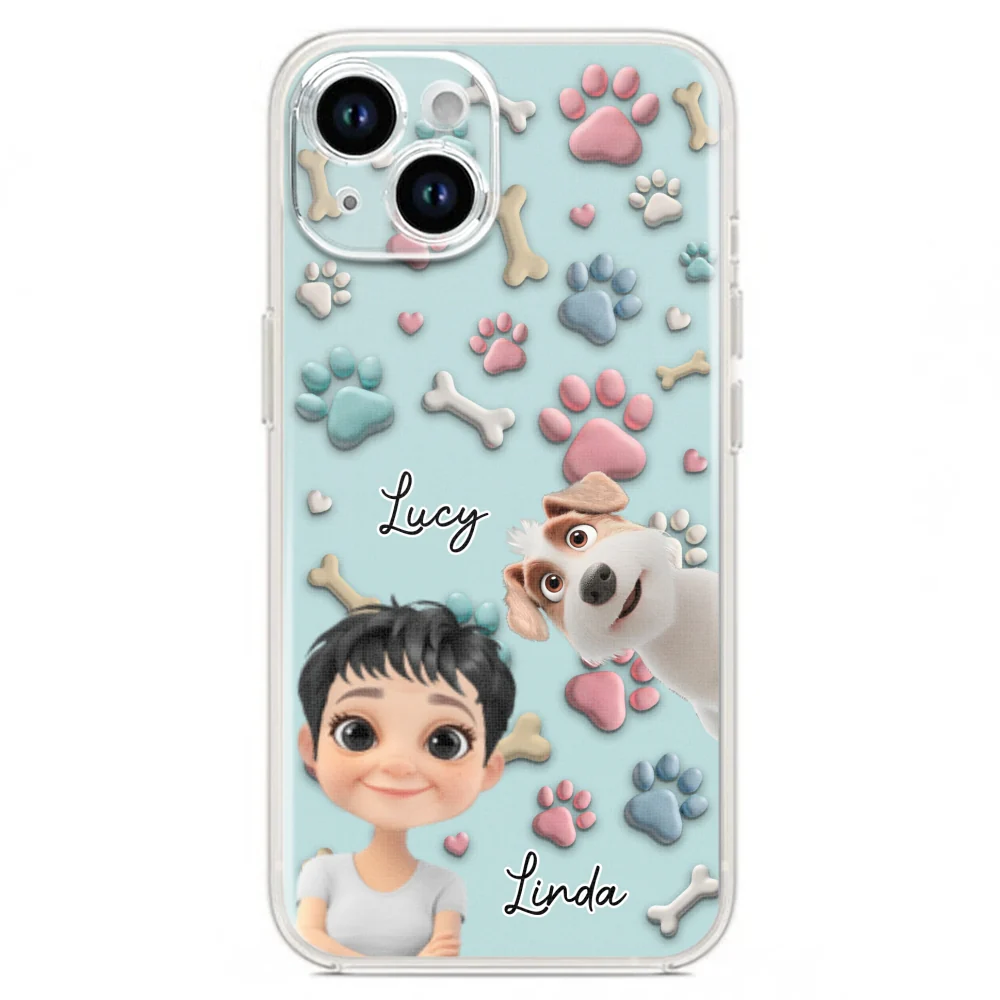 Dog And Human Cartoon - Personalized Custom Phone Case - Image 16