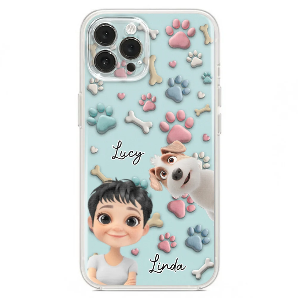 Dog And Human Cartoon - Personalized Custom Phone Case - Image 17