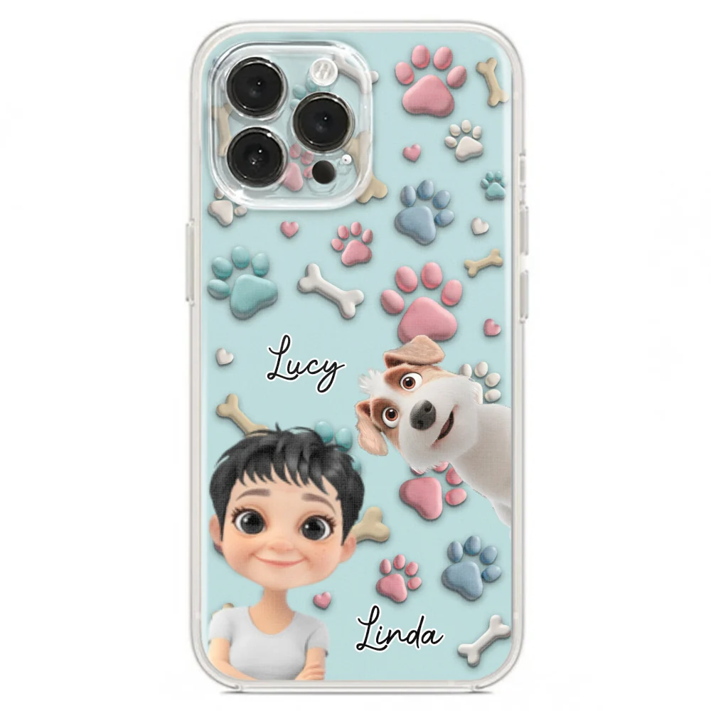 Dog And Human Cartoon - Personalized Custom Phone Case - Image 18