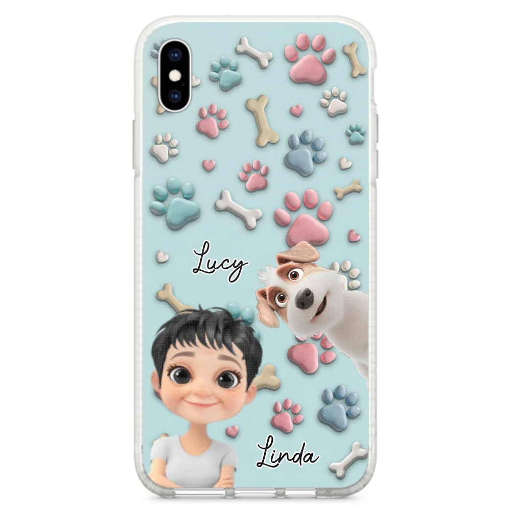 Dog And Human Cartoon - Personalized Custom Phone Case - Image 22