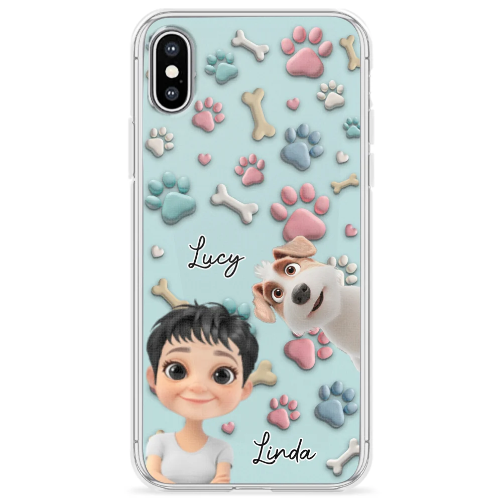 Dog And Human Cartoon - Personalized Custom Phone Case - Image 23