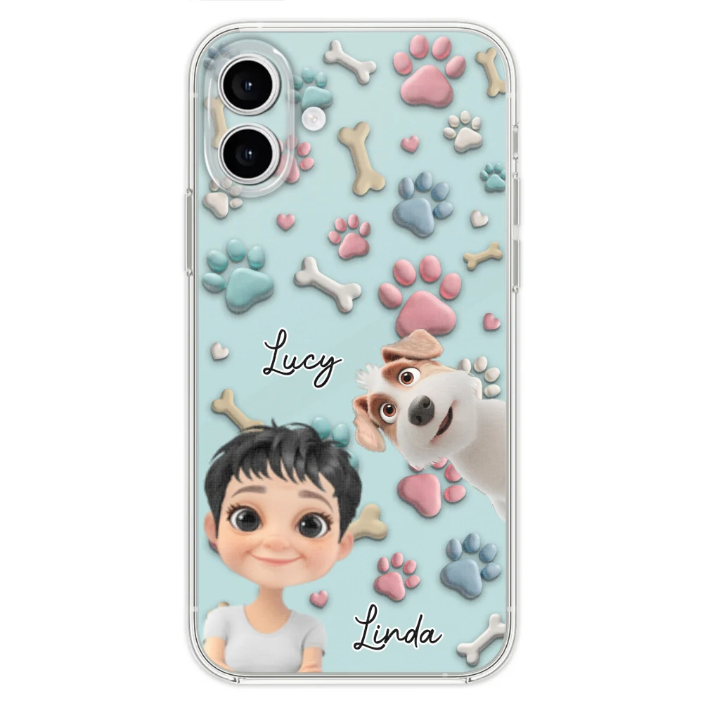 Dog And Human Cartoon - Personalized Custom Phone Case - Image 24