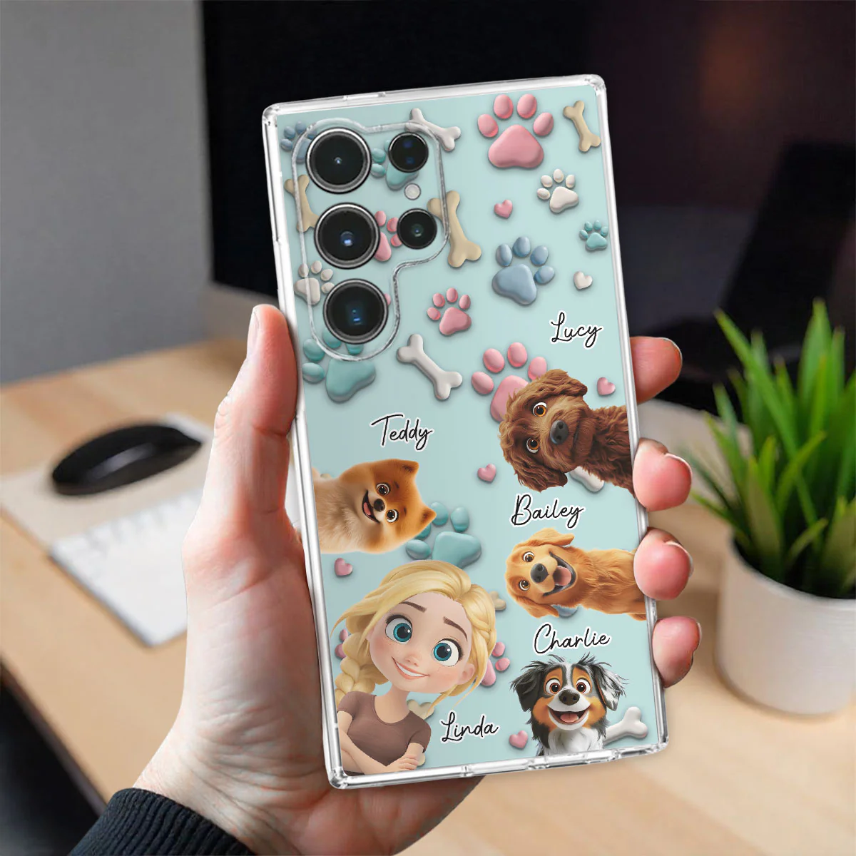 Dog And Human Cartoon - Personalized Custom Phone Case - Image 26