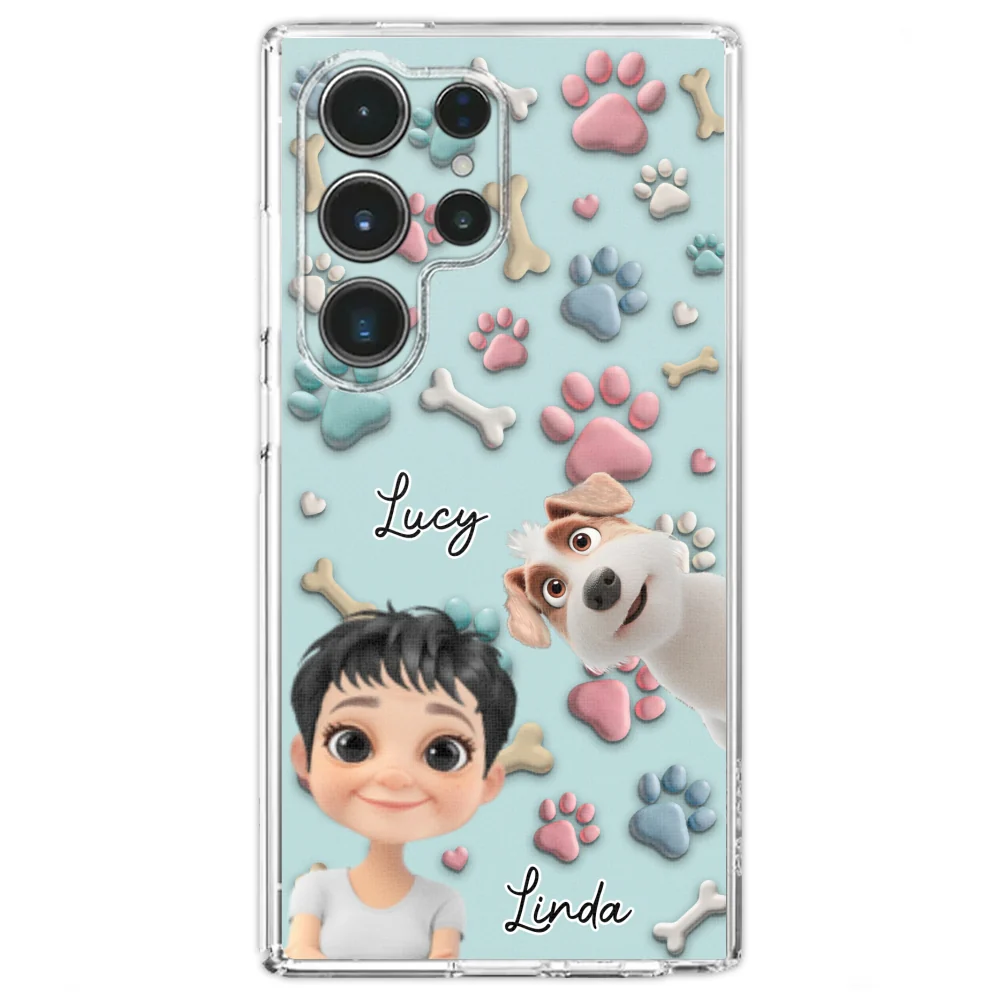 Dog And Human Cartoon - Personalized Custom Phone Case - Image 28