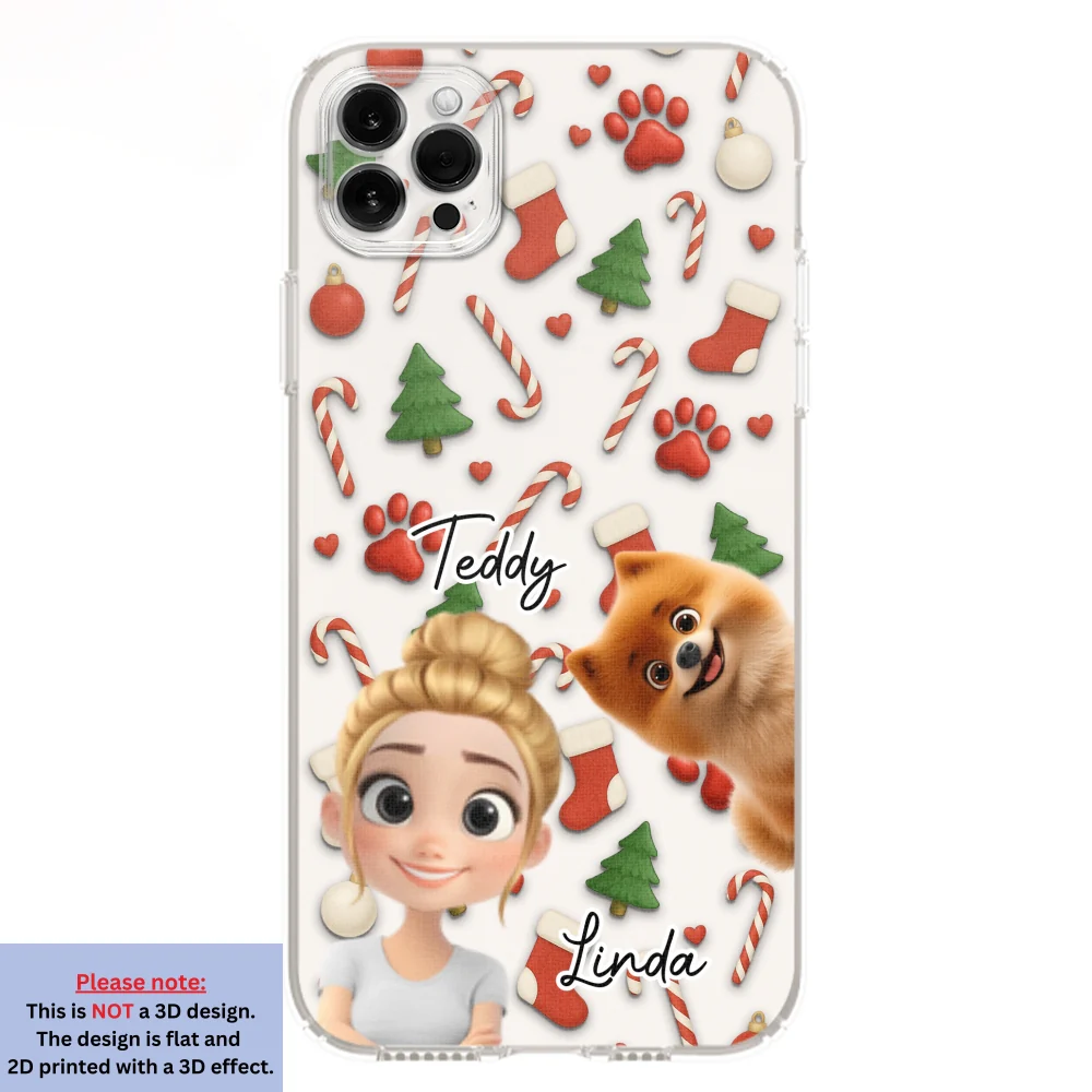 Dog And Human Cartoon Ver 2 - Personalized Custom Phone Case - Image 11