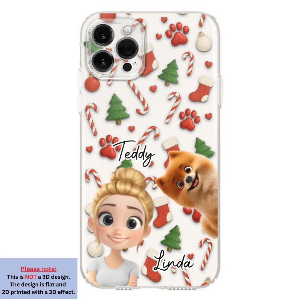 Dog And Human Cartoon Ver 2 - Personalized Custom Phone Case - Image 12