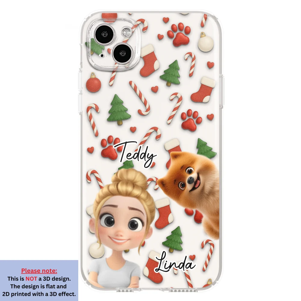 Dog And Human Cartoon Ver 2 - Personalized Custom Phone Case - Image 13