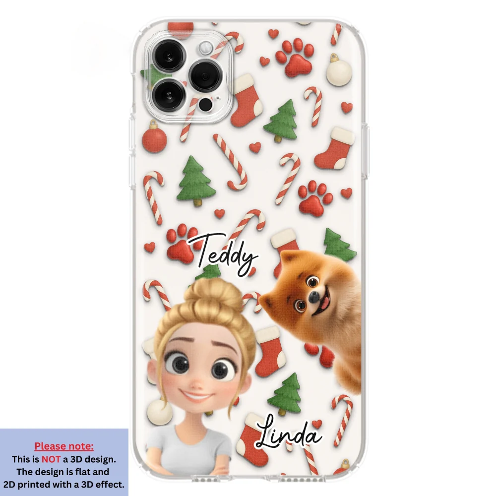 Dog And Human Cartoon Ver 2 - Personalized Custom Phone Case - Image 14