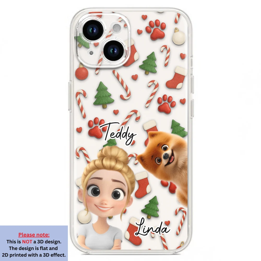 Dog And Human Cartoon Ver 2 - Personalized Custom Phone Case - Image 17