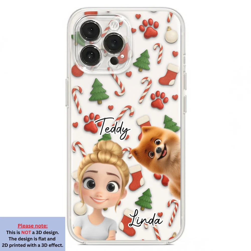 Dog And Human Cartoon Ver 2 - Personalized Custom Phone Case - Image 19