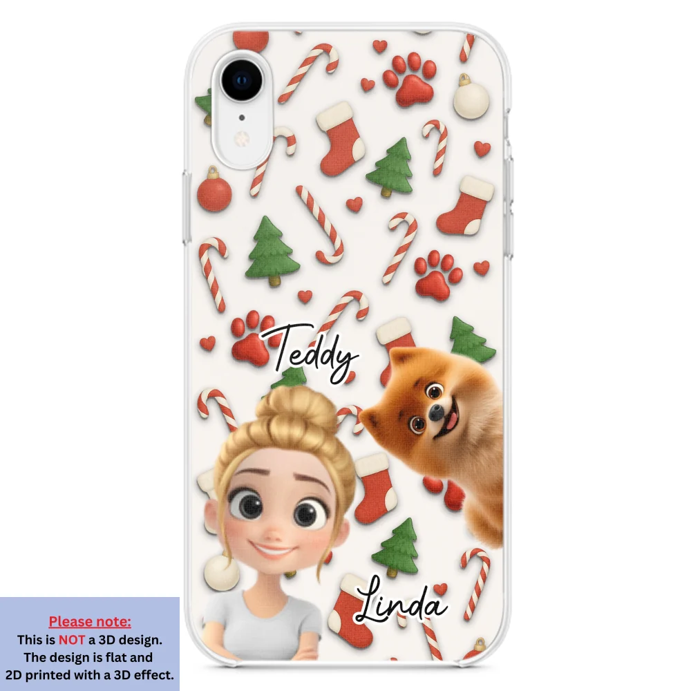 Dog And Human Cartoon Ver 2 - Personalized Custom Phone Case - Image 22