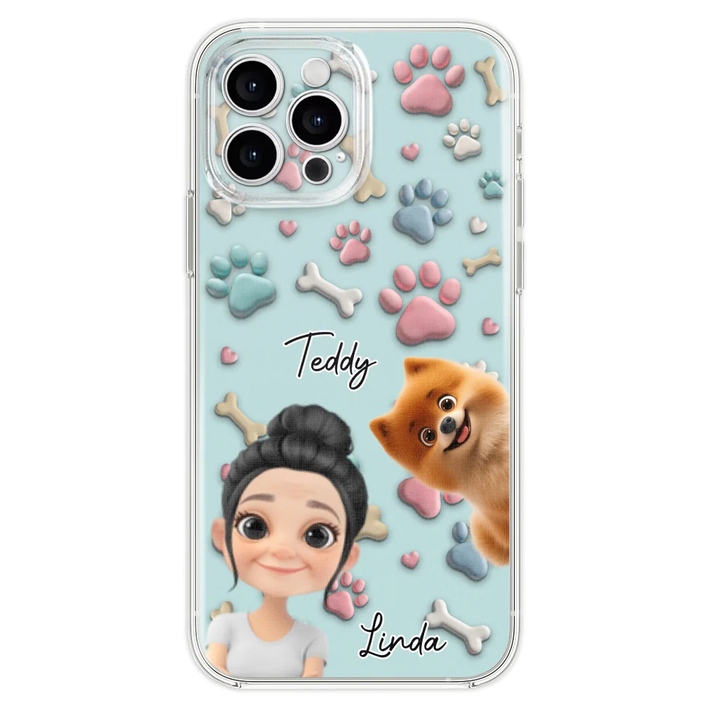 Dog And Human Cartoon Version 2 - Personalized Custom Phone Case - Image 20