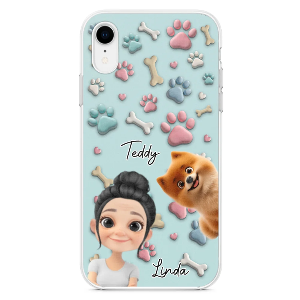 Dog And Human Cartoon Version 2 - Personalized Custom Phone Case - Image 21
