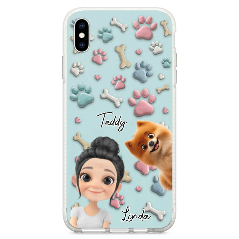 Dog And Human Cartoon Version 2 - Personalized Custom Phone Case - Image 22