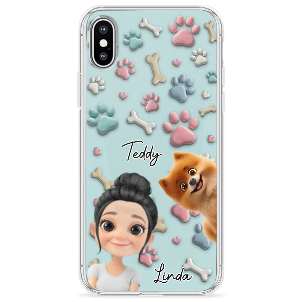 Dog And Human Cartoon Version 2 - Personalized Custom Phone Case - Image 23