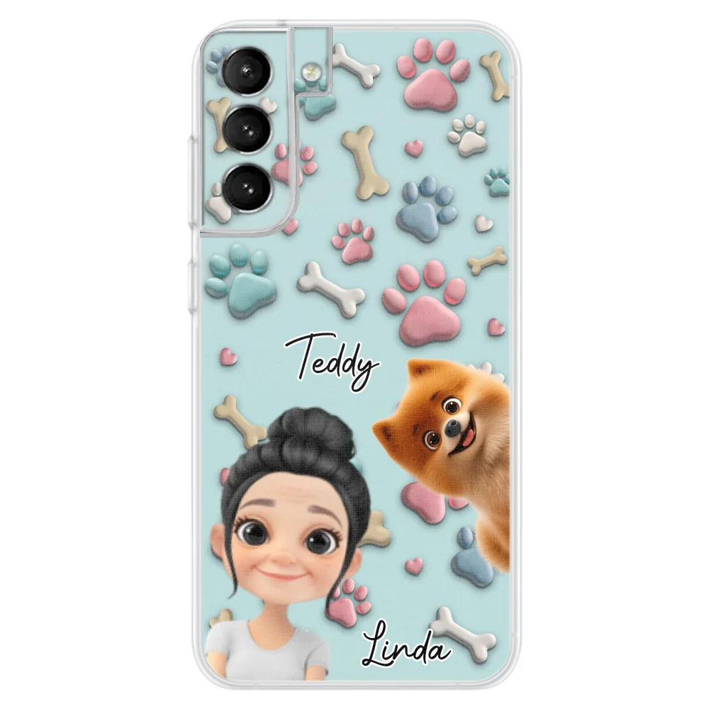 Dog And Human Cartoon Version 2 - Personalized Custom Phone Case - Image 27