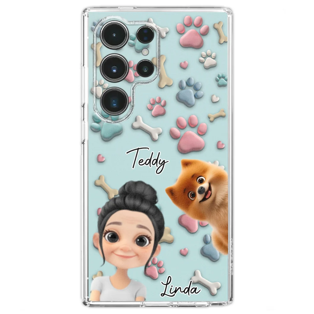 Dog And Human Cartoon Version 2 - Personalized Custom Phone Case - Image 28
